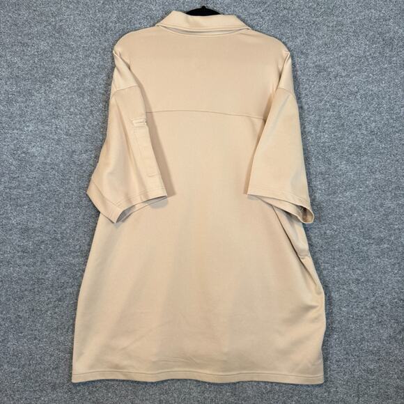 Propper Shirt Mens XL Beige Performance Stretch Polo 1/4 Zip Workwear Uniform - Picture 7 of 8